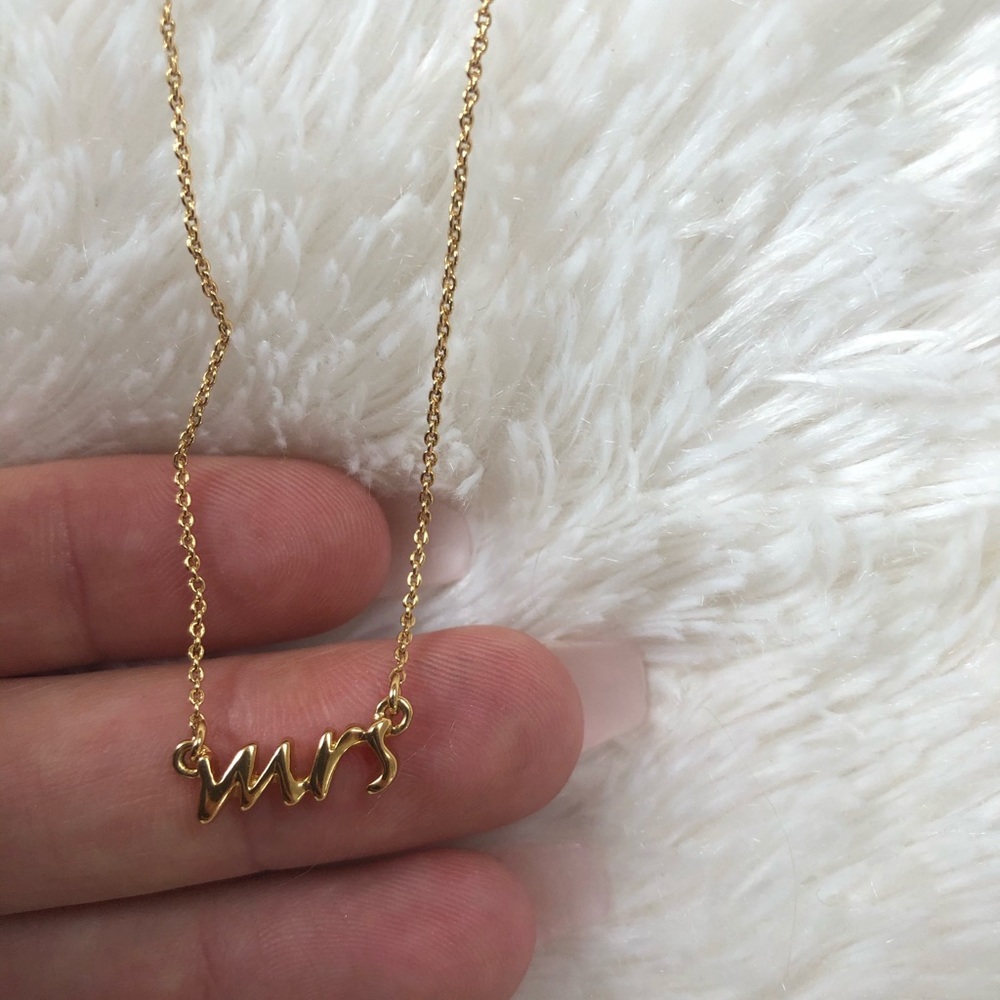 Kate Spade “Mrs” Necklace